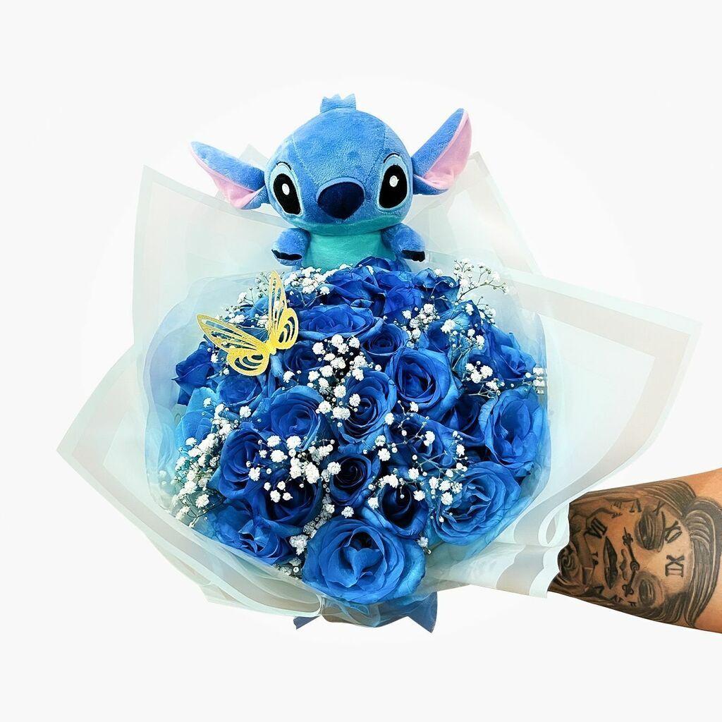 Buquê Encantador - Ohana Azul Stitch