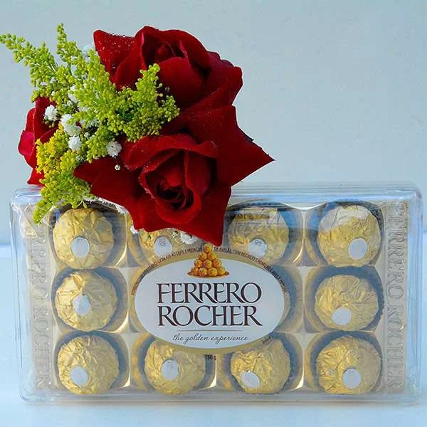 Trio Romântico - Rosas com Ferrero Rocher